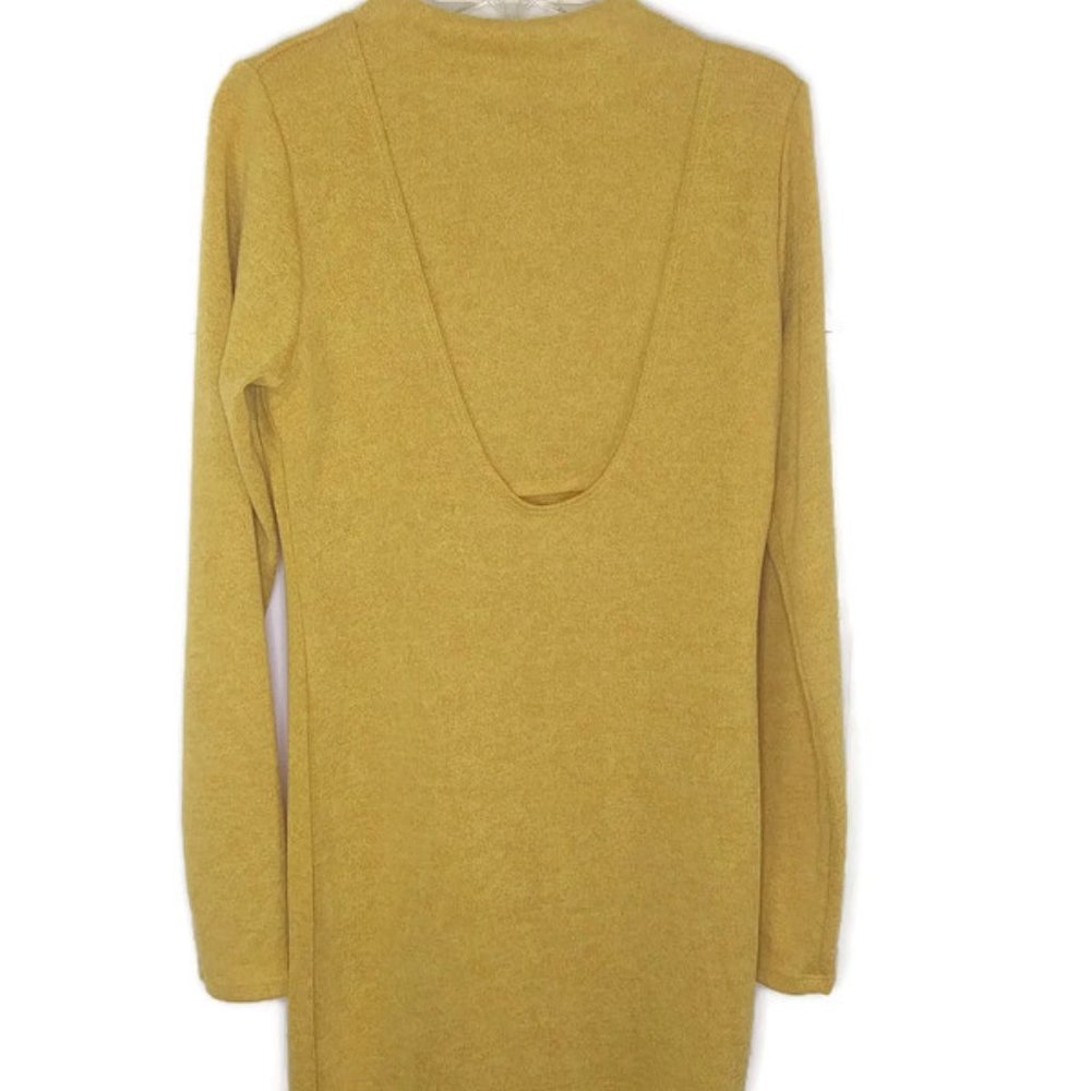 Black Bead Gold Metallic Cut Out Dress